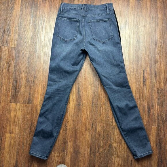 Good American Good Waist Skinny Jeans Velvet Stripe Dark Wash Women’s Size 8/29 - Picture 2 of 11